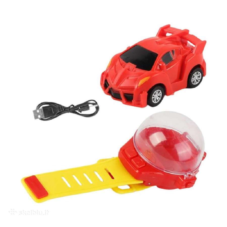 Laikrodžiu valdomas RC automobilis (Raudonas) - nuotraukos Nr. 7