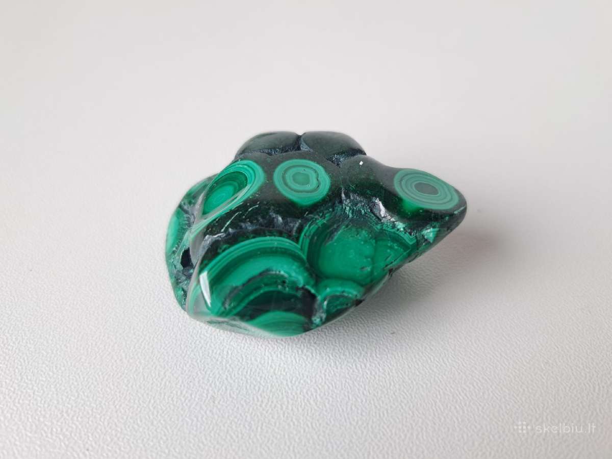 Malachitas, akmuo, mineralas, 52g, 5x3.5x2cm - nuotraukos Nr. 3