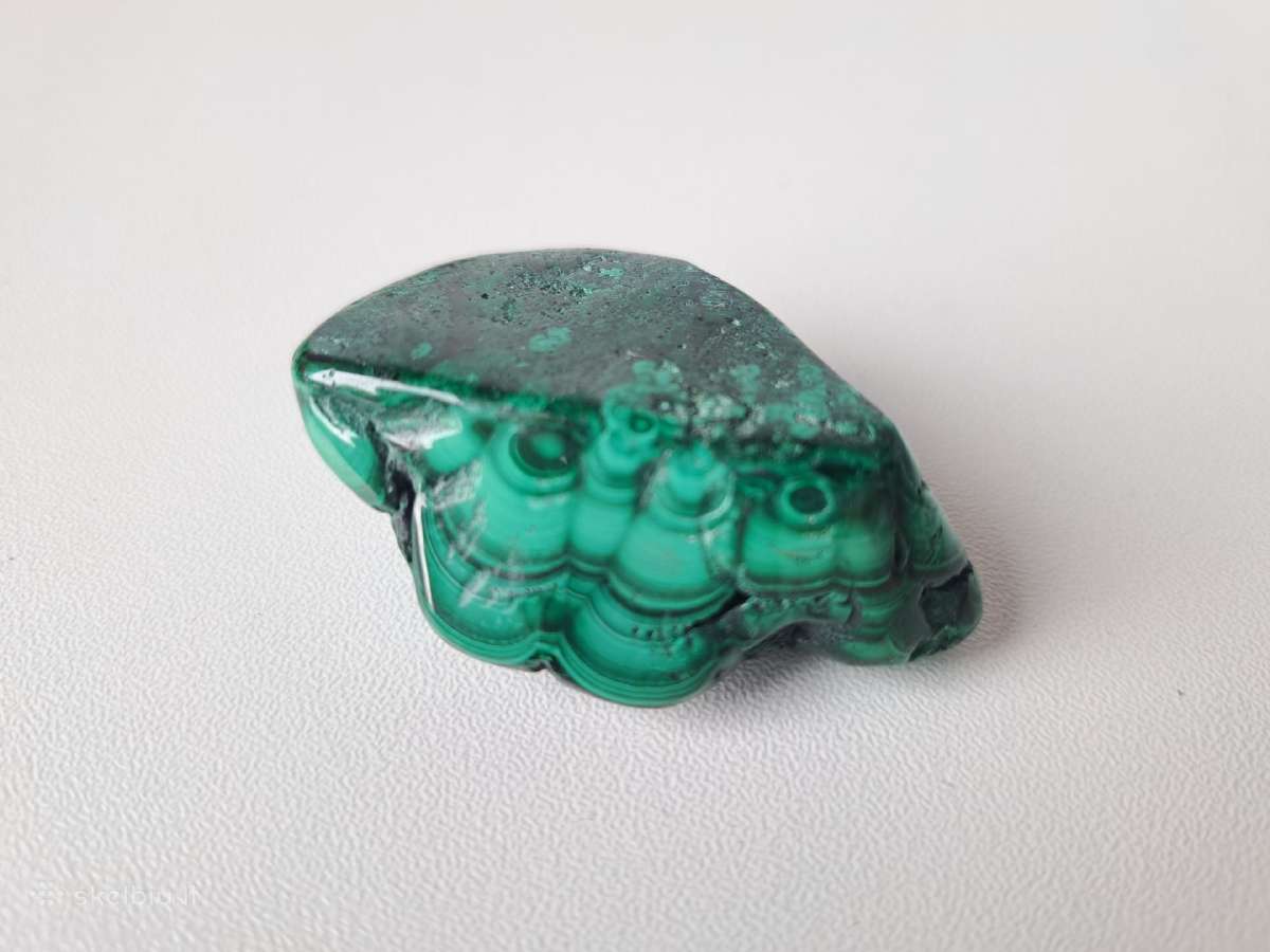 Malachitas, akmuo, mineralas, 52g, 5x3.5x2cm