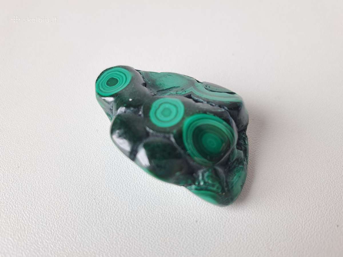 Malachitas, akmuo, mineralas, 52g, 5x3.5x2cm - nuotraukos Nr. 2