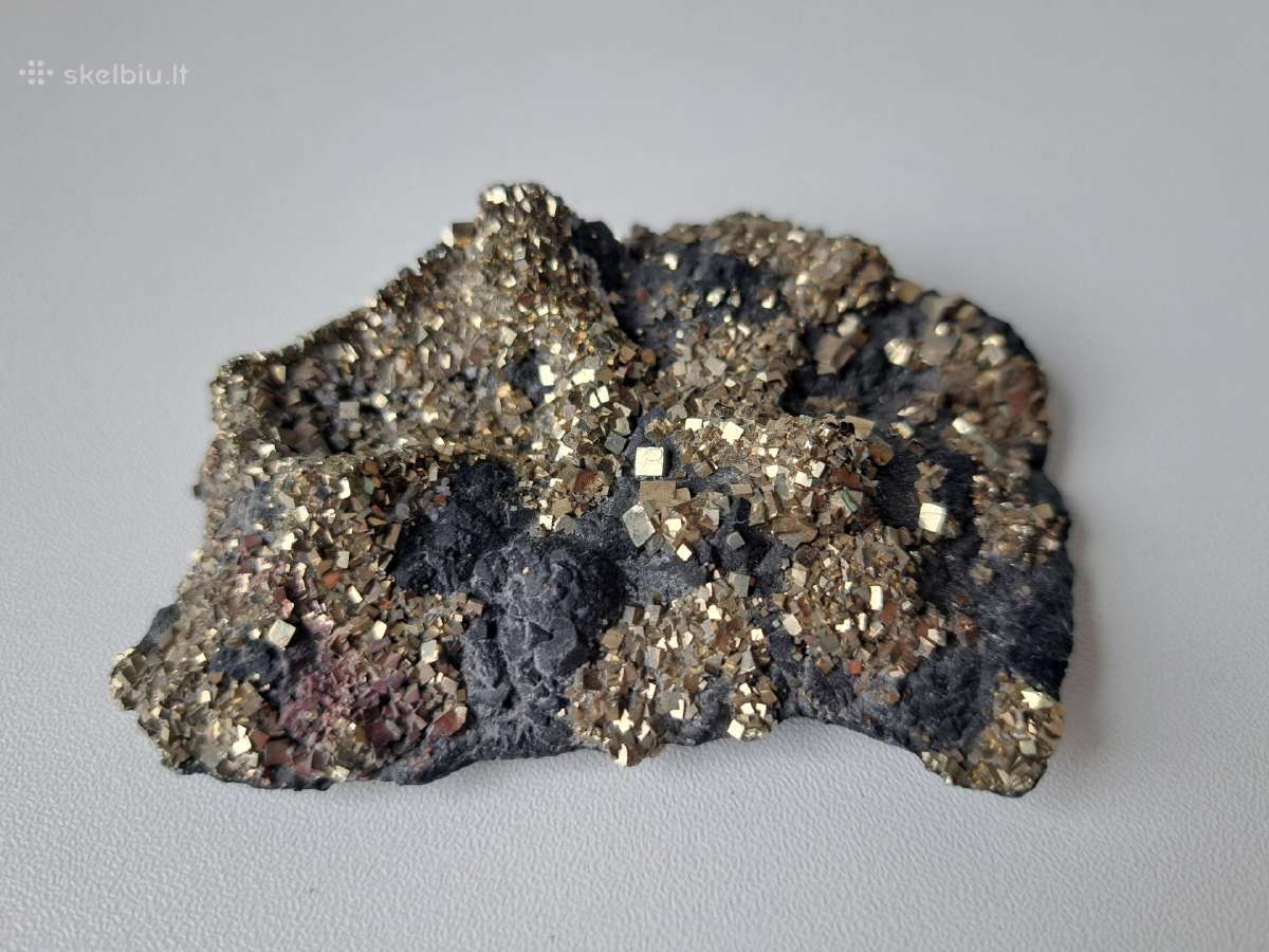 Piritas, mineralas, akmuo, 573g, 9.5x6.5x2cm