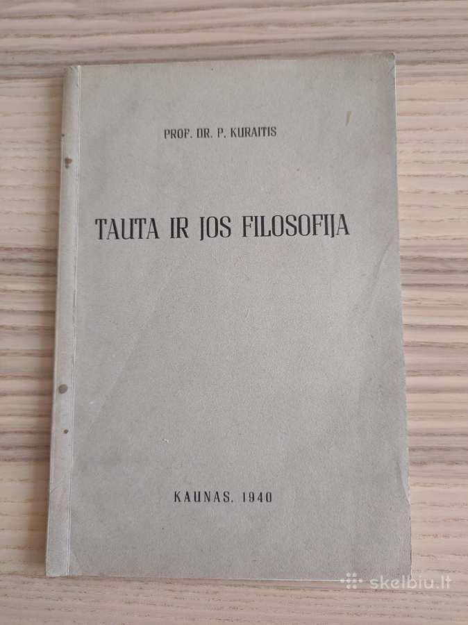 Tauta ir jos filosofija.