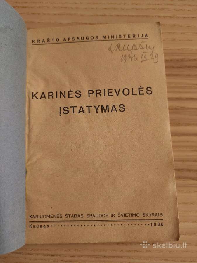 Karinės prievolės įstatymas. 1936 - nuotraukos Nr. 2