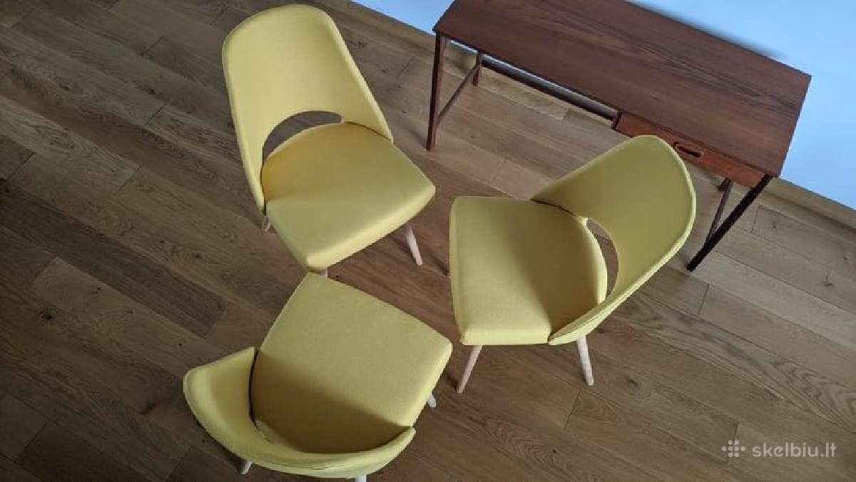 Mid Century kėdės 3 vnt. Visos 180 eur - nuotraukos Nr. 2