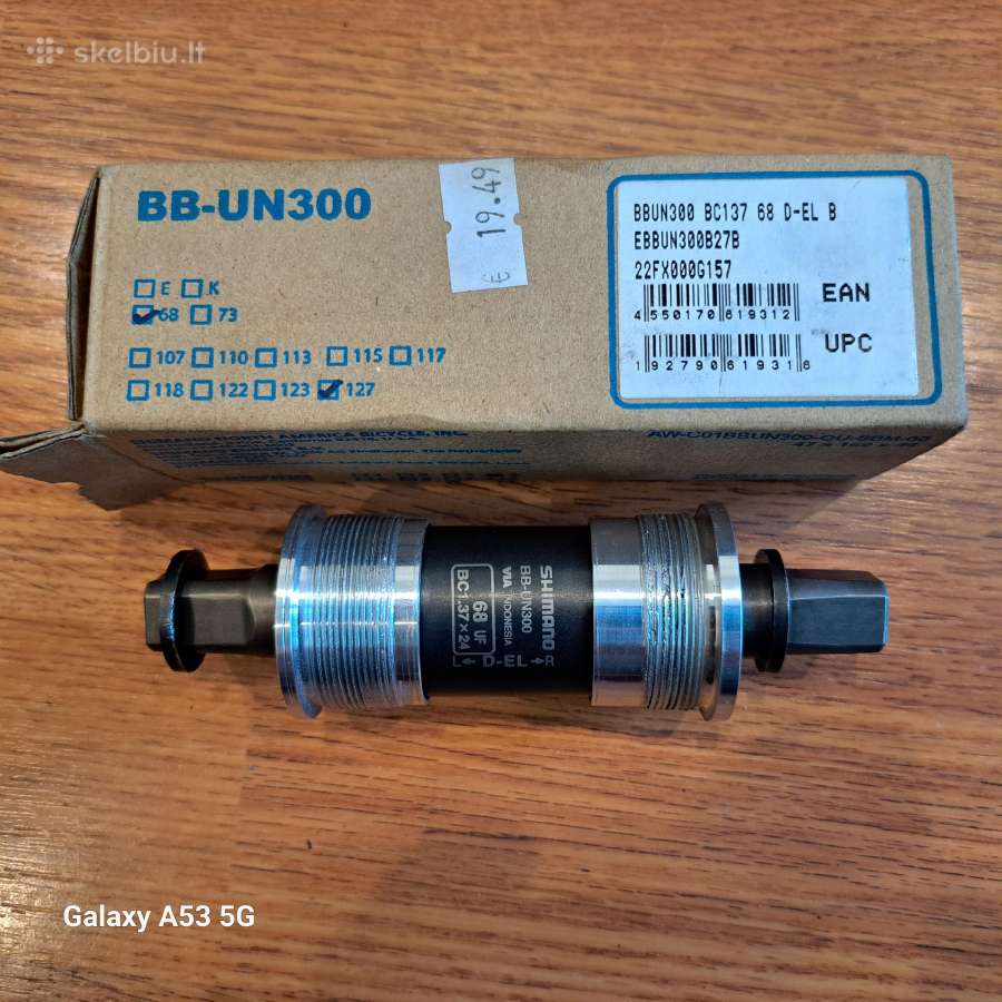 Shimano Bb-un300 68mm/127mm miniklio velenas