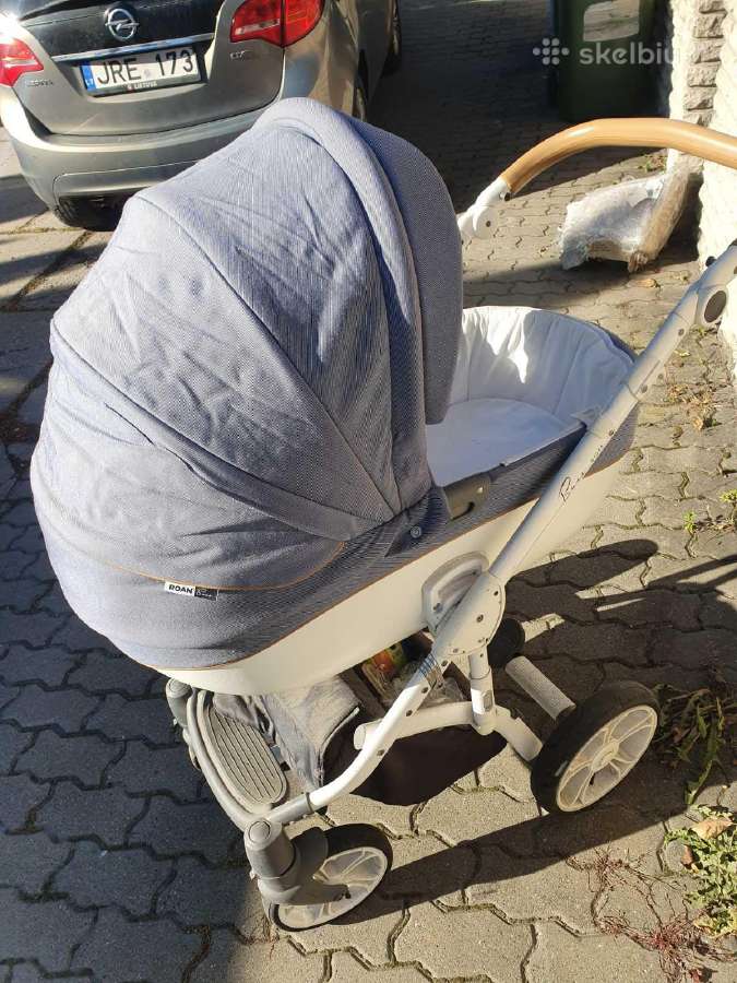 Vežimėlis su lopšiu ir sėdima kėdutė - nuotraukos Nr. 6