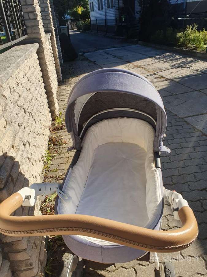 Vežimėlis su lopšiu ir sėdima kėdutė - nuotraukos Nr. 7