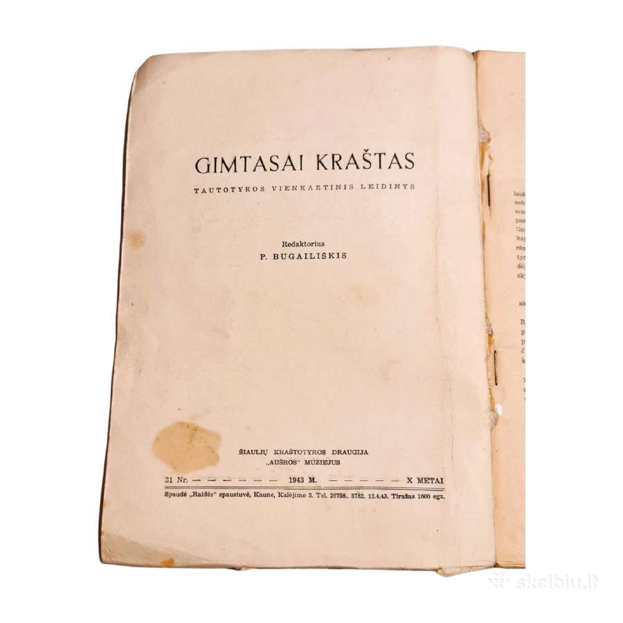 Gimtasai Kraštas: Tautotyros Vienkartinis Leidinys - nuotraukos Nr. 14