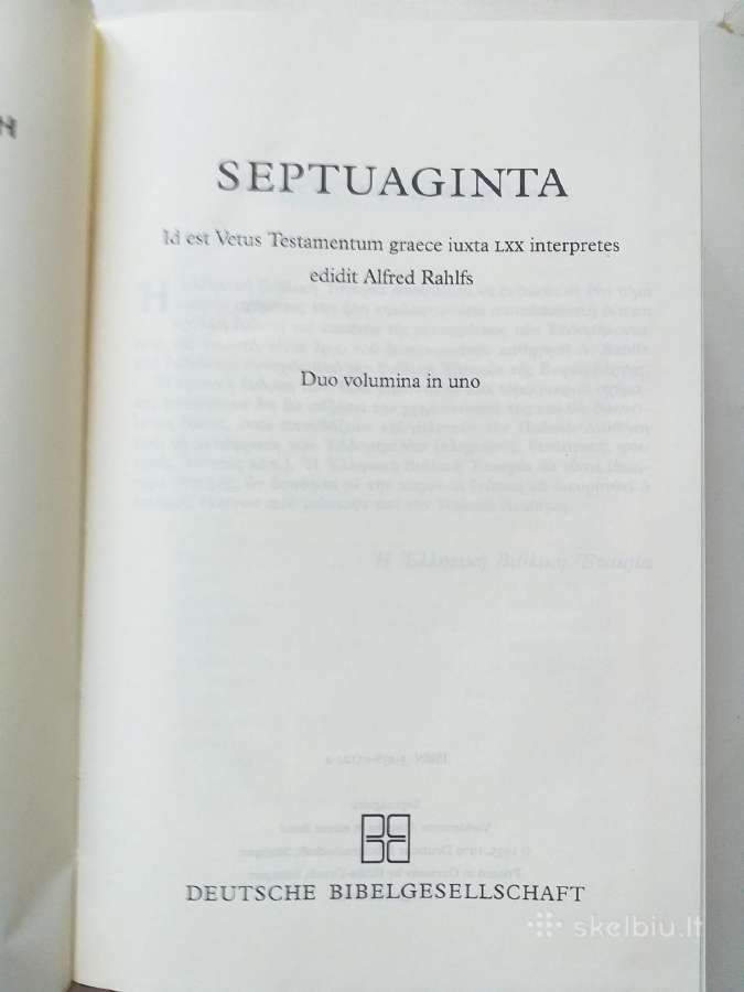 Septuaginta. Biblija graikų kalba - nuotraukos Nr. 3