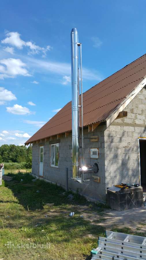 Pristatomi kaminai, Kaminų įdėklai, Montavimas. - nuotraukos Nr. 6