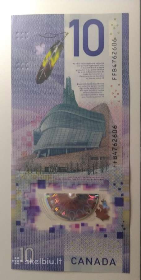 2018 Kanados 10 dollars banknote - nuotraukos Nr. 2