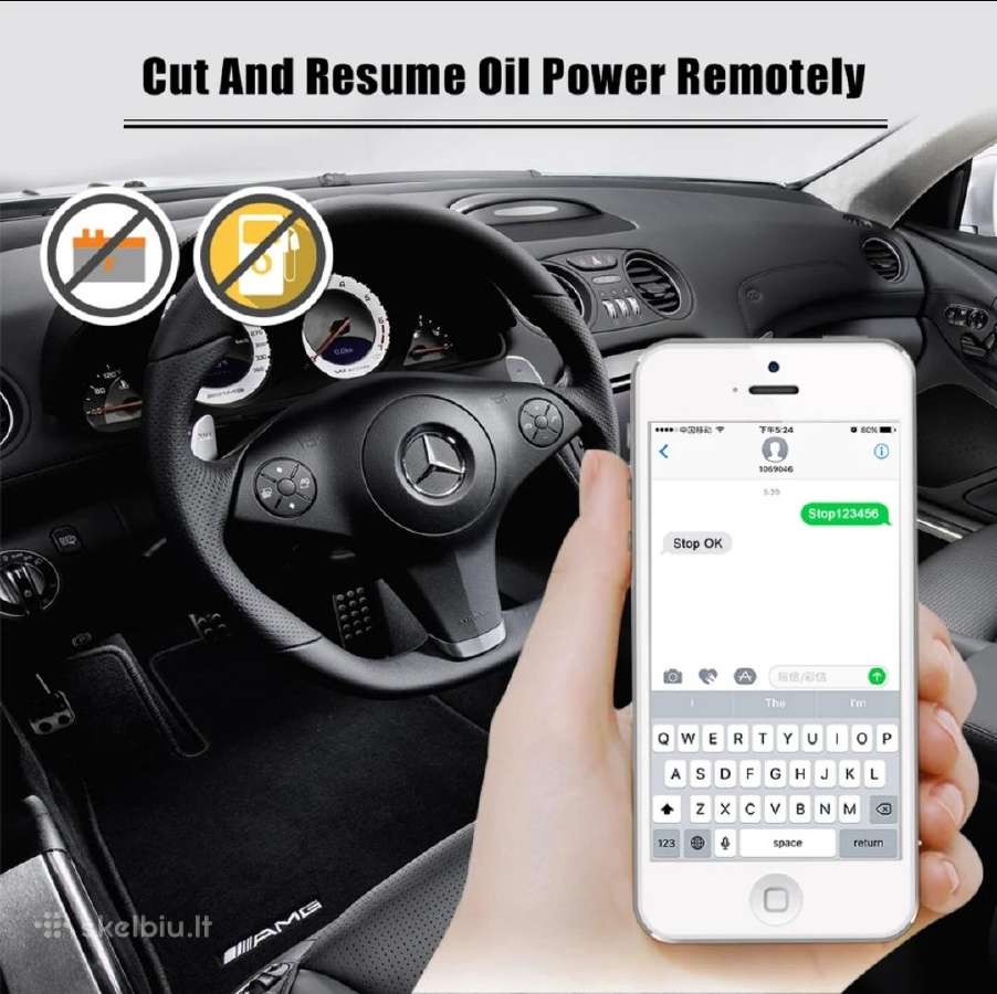 Palydovinis GPS seklys Tkstar nuo 12 voltų su rele - nuotraukos Nr. 7