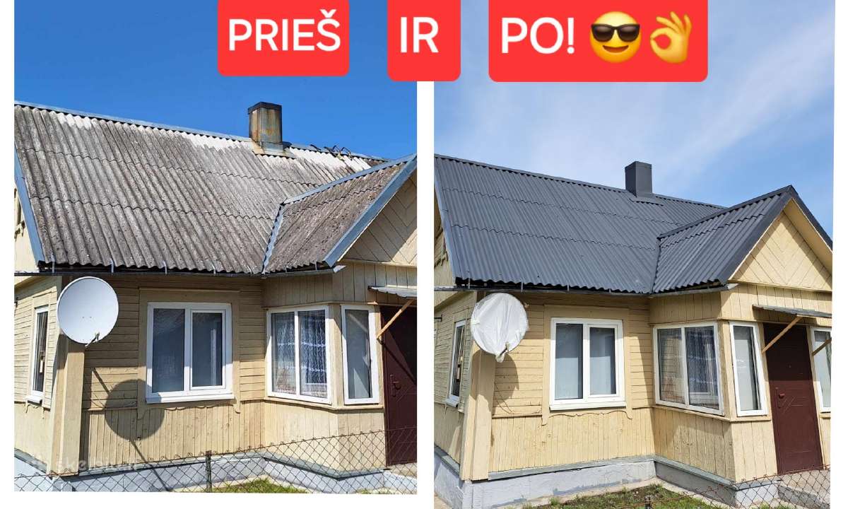 Medinių-dekoro Fasadų dažymas-stogų Dažymas! - nuotraukos Nr. 18