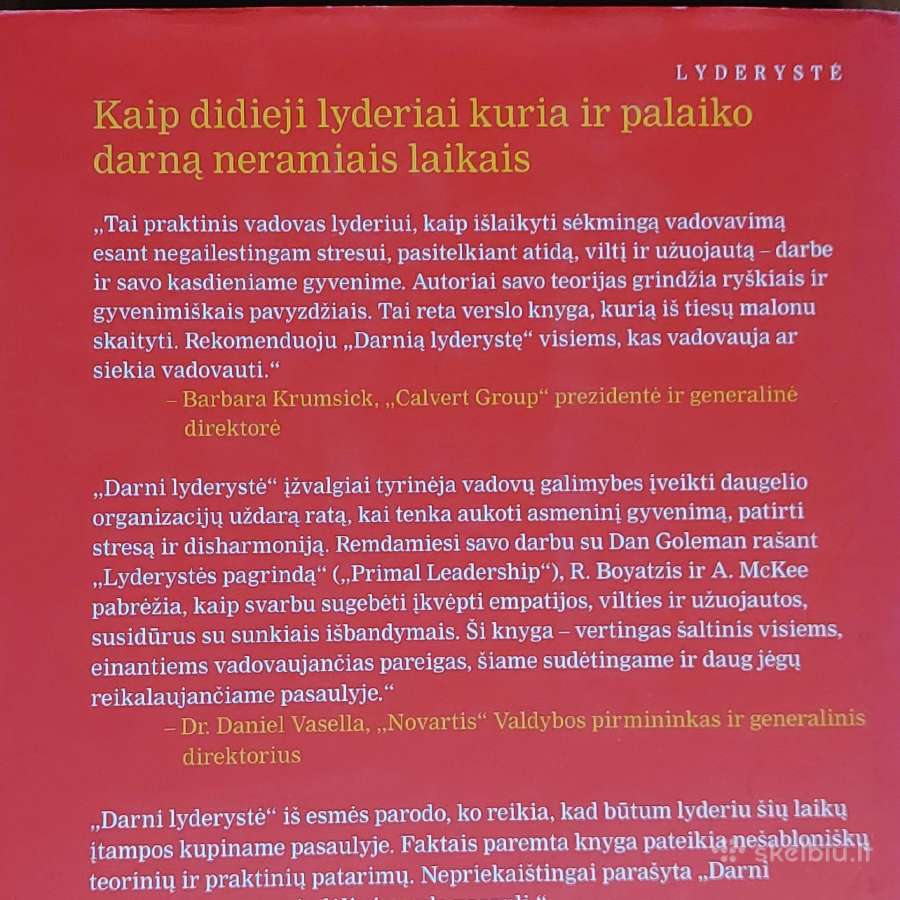 R. Boyatzis ,A. Mckee - Darni Lyderystė . - nuotraukos Nr. 5