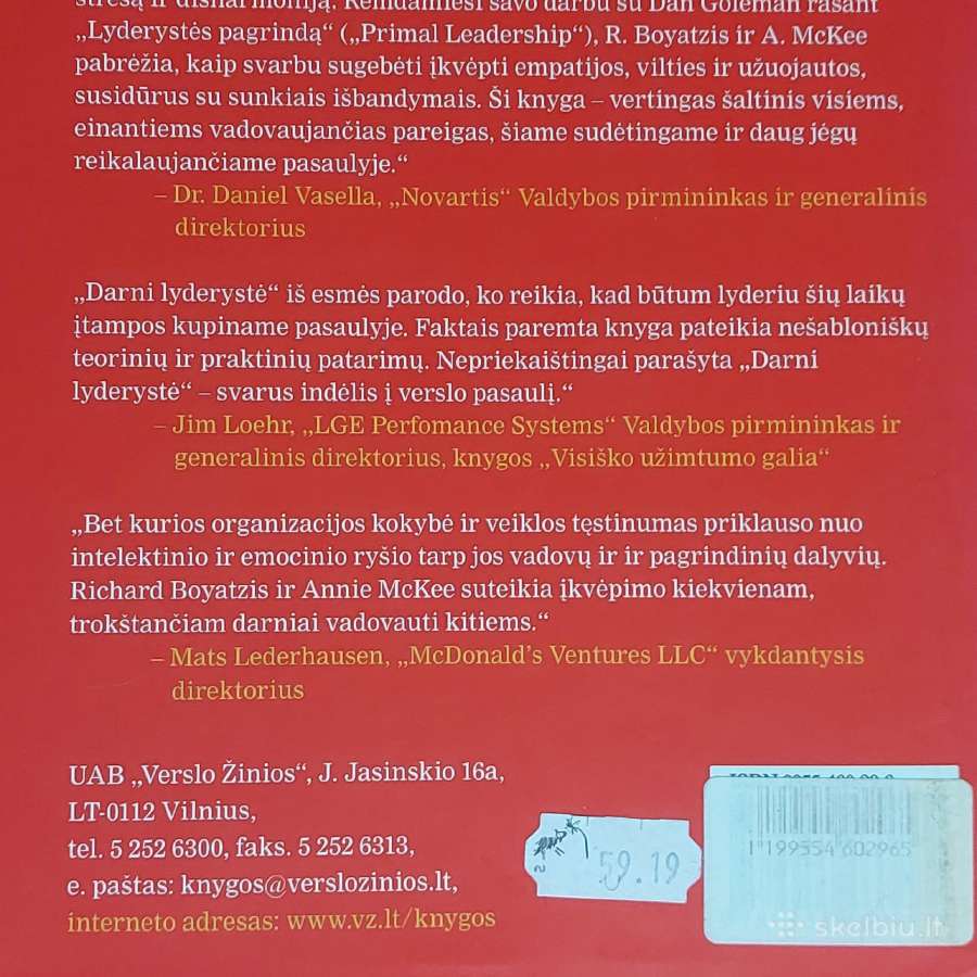 R. Boyatzis ,A. Mckee - Darni Lyderystė . - nuotraukos Nr. 6