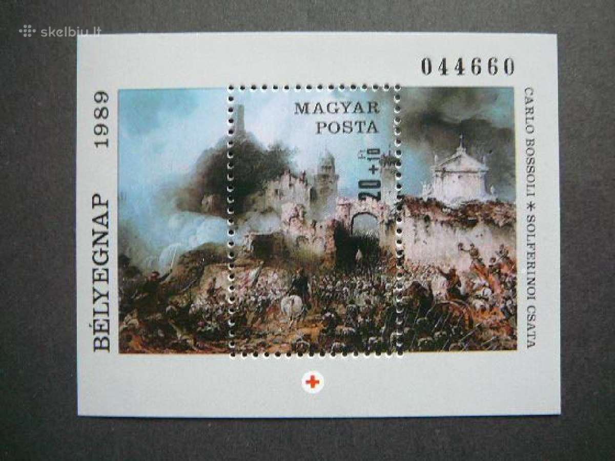 Raudonas Kryzius Solferino Vengrija 1989 Mnh v4050