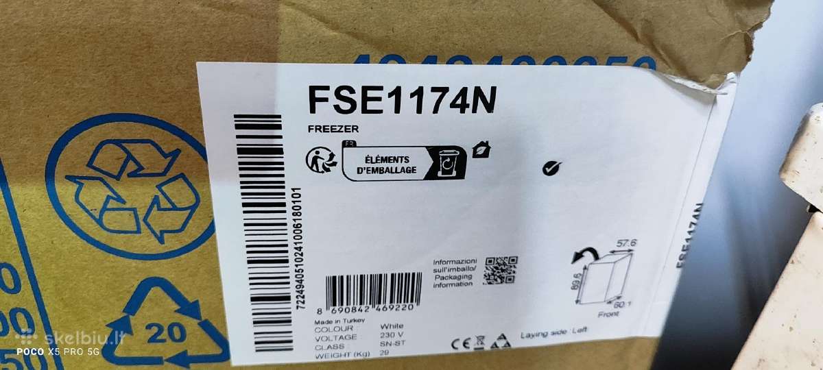 Beko 3stalciu Fse1174n 85cm 7 Stalciai 150cm Aukst - nuotraukos Nr. 4