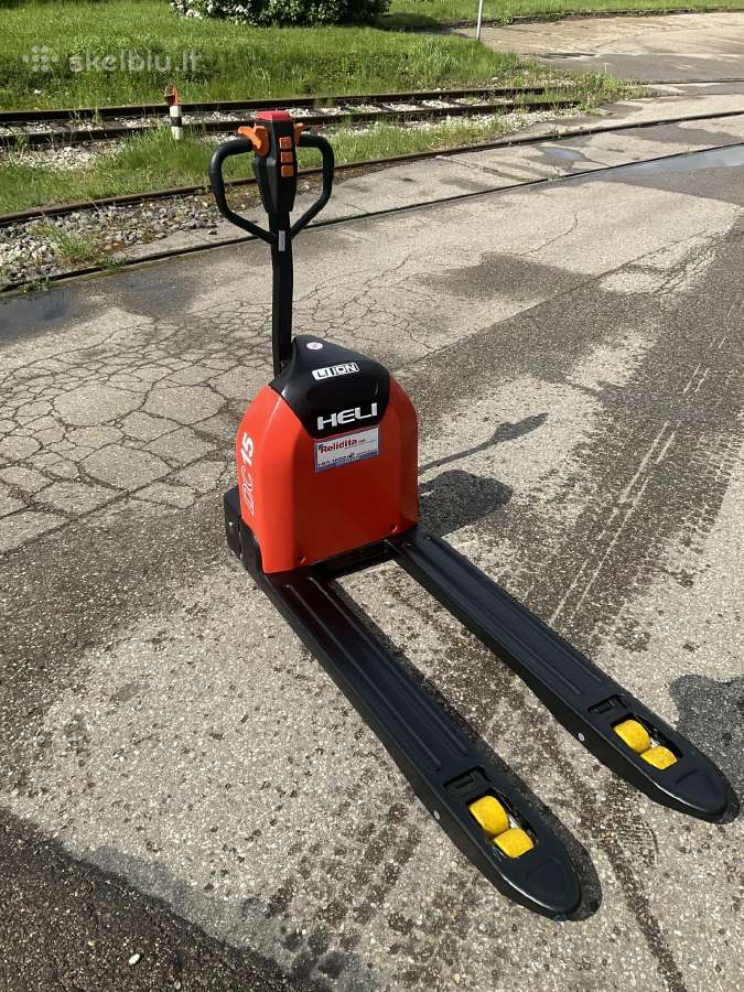 Elektrinis palečių vežimėlis-ličio Baterija 30ah - nuotraukos Nr. 4