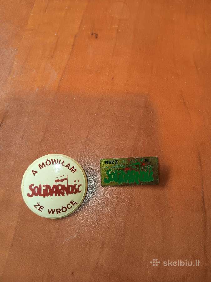 Lenkų Solidarumo profsąjungos ženkliukai