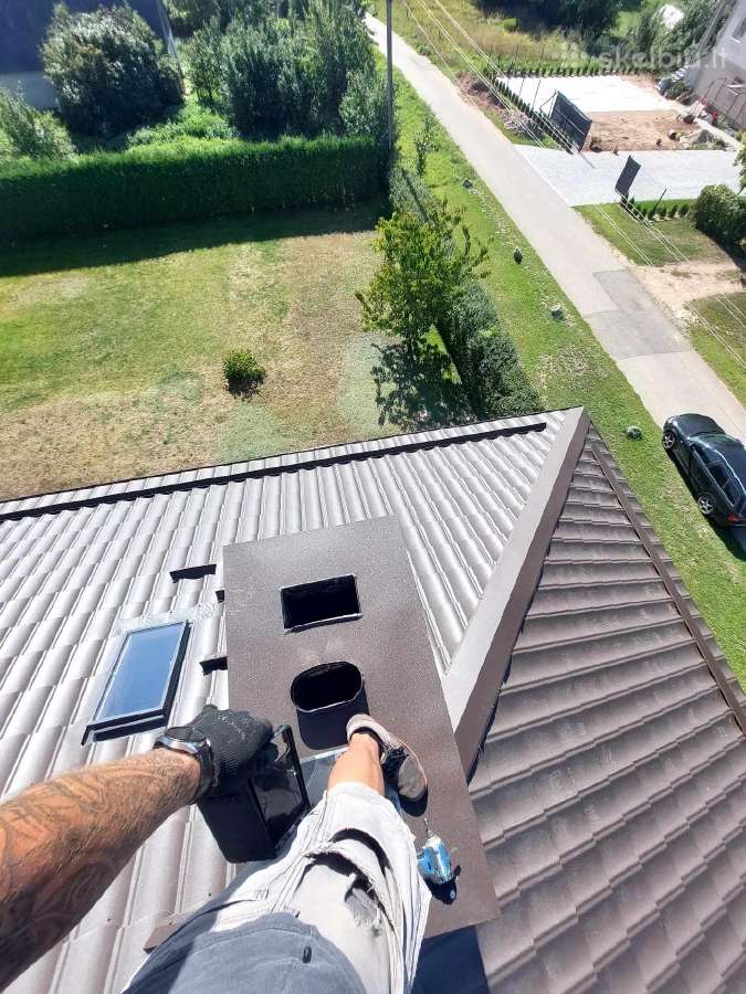 Stogų remontas dengimas kaminu valymas skardinimas - nuotraukos Nr. 18