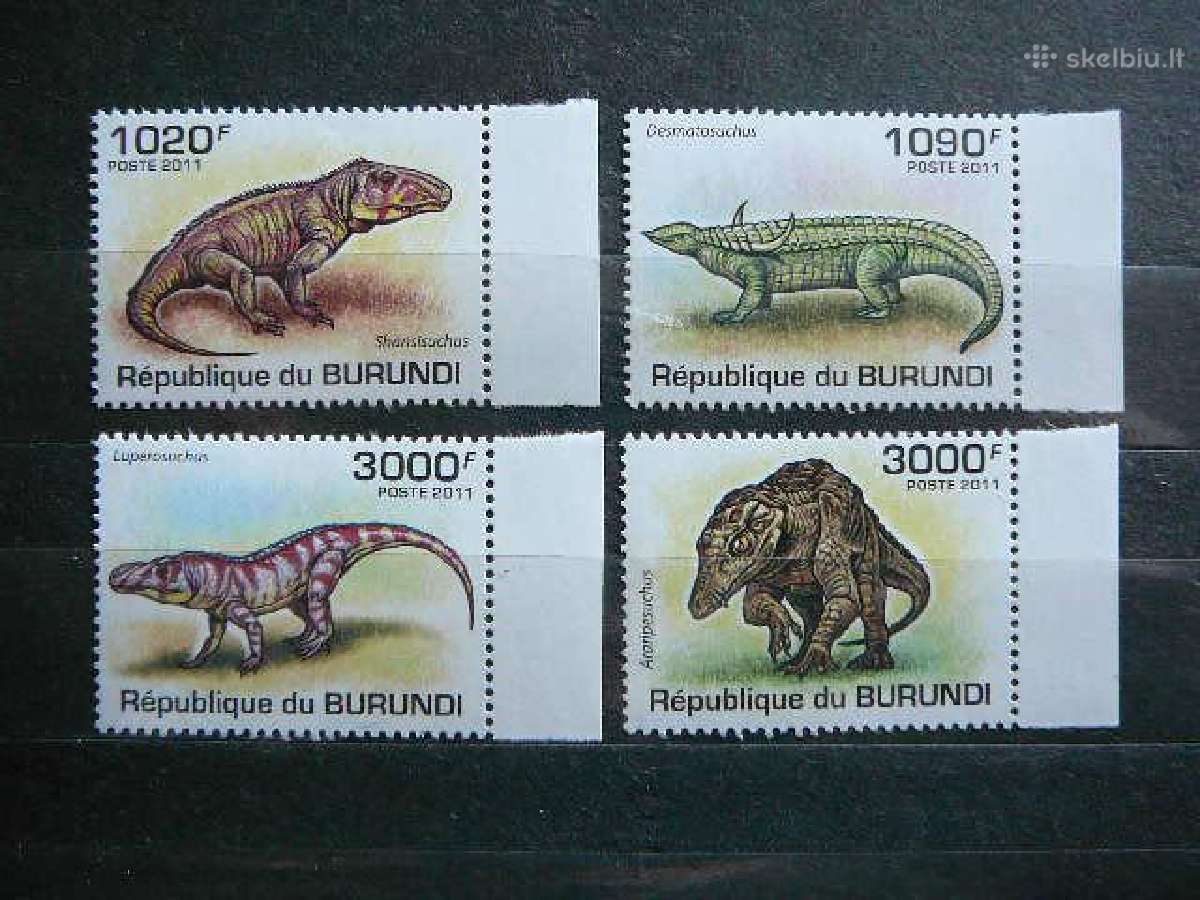 Dinozaurai Burundis 2011 Mnh bur198