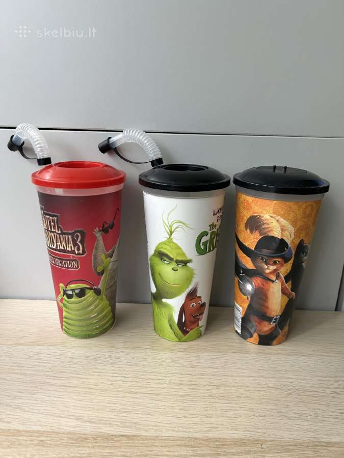 Plastikinės gertuvės su filmukų herojais. - nuotraukos Nr. 4