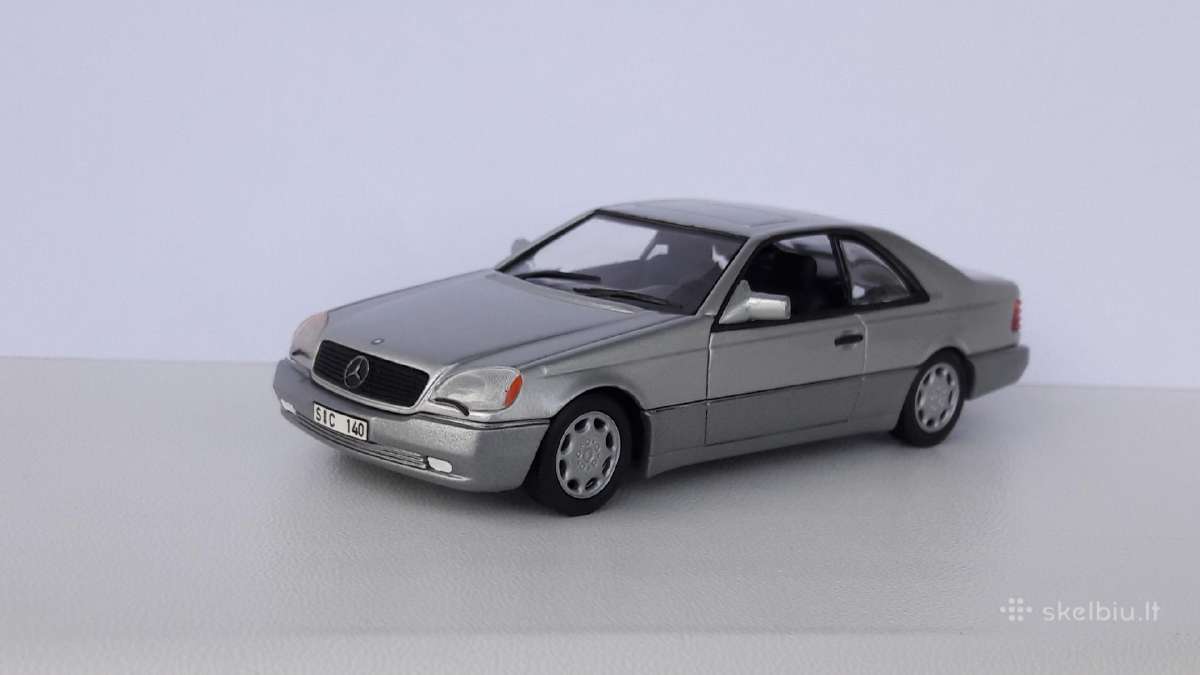 1/43 modeliukai MB S-class C140 S600 Sec 1992–1994