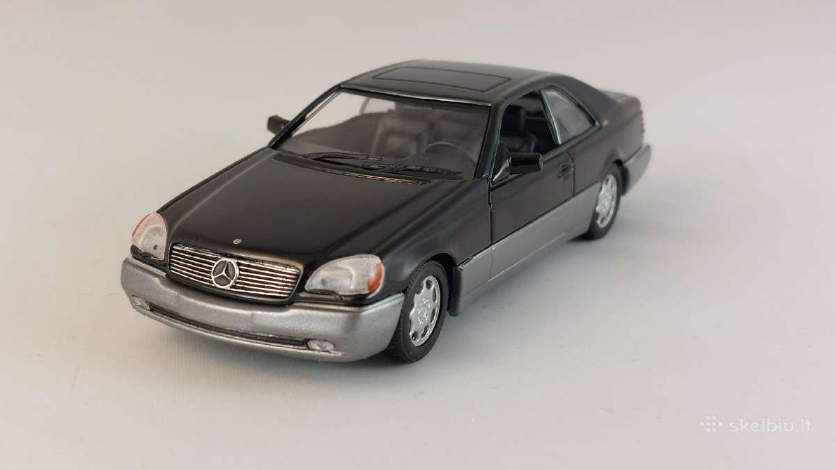 1/43 modeliukai MB S-class C140 S600 Sec 1992–1994