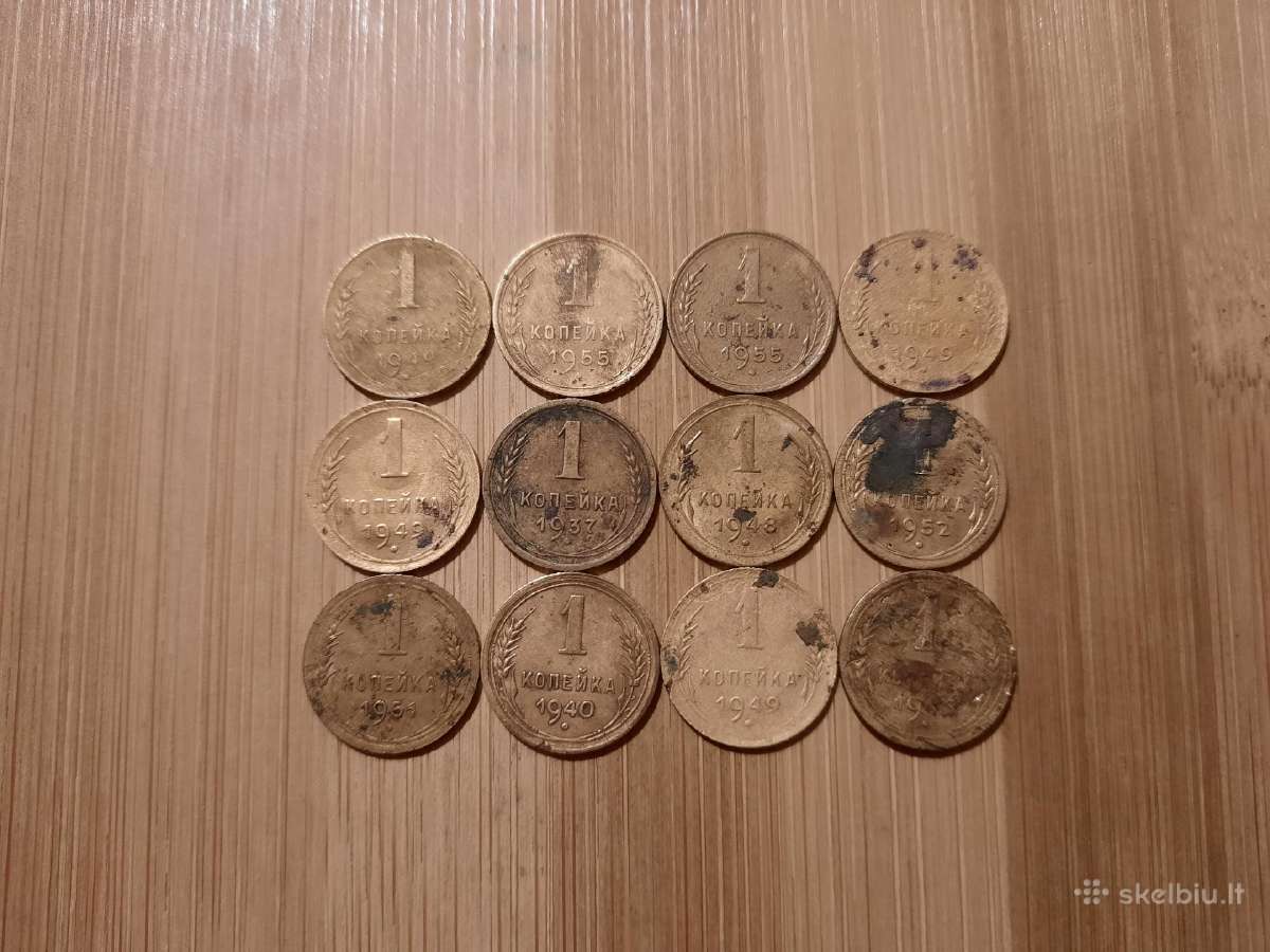 1 kapeika 1937-1955 rinkinukas TSRS