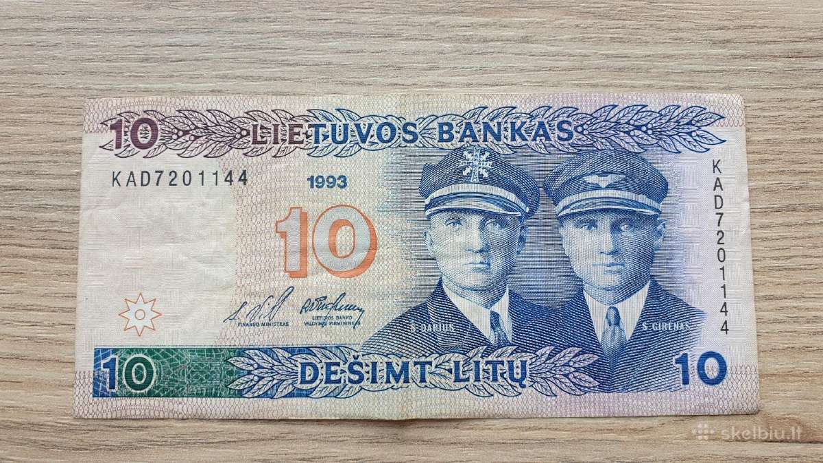 1993 metu 10 litu