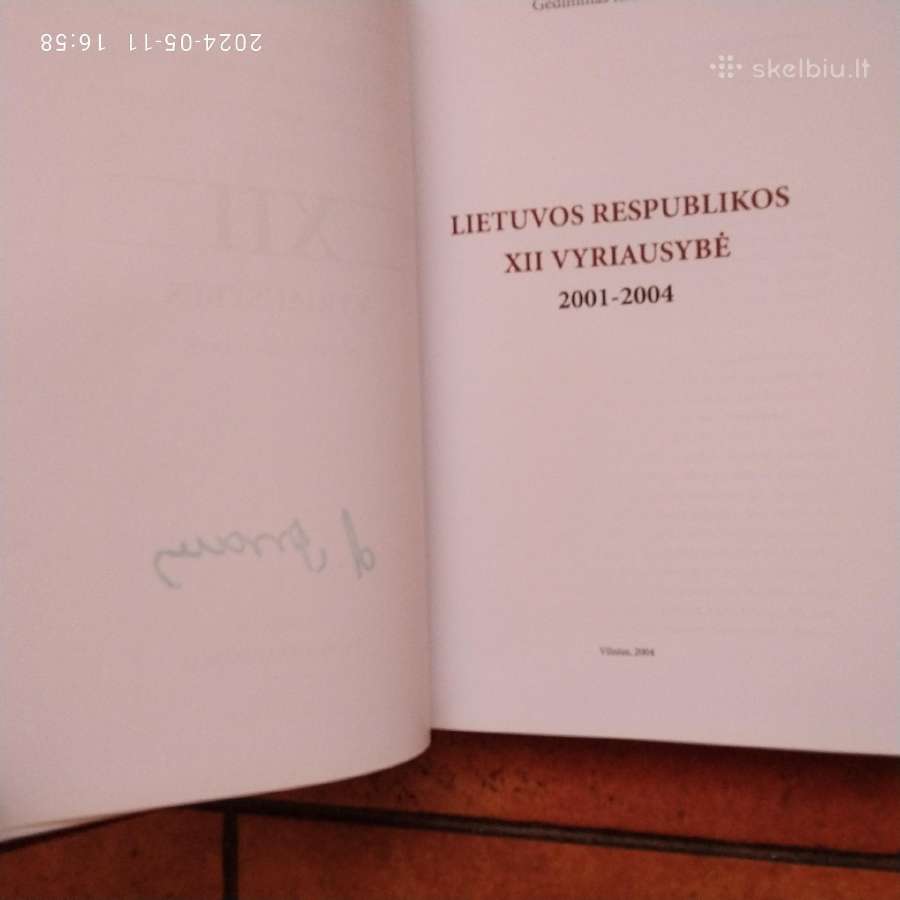 Premjero A. Brazausko autografas - nuotraukos Nr. 4
