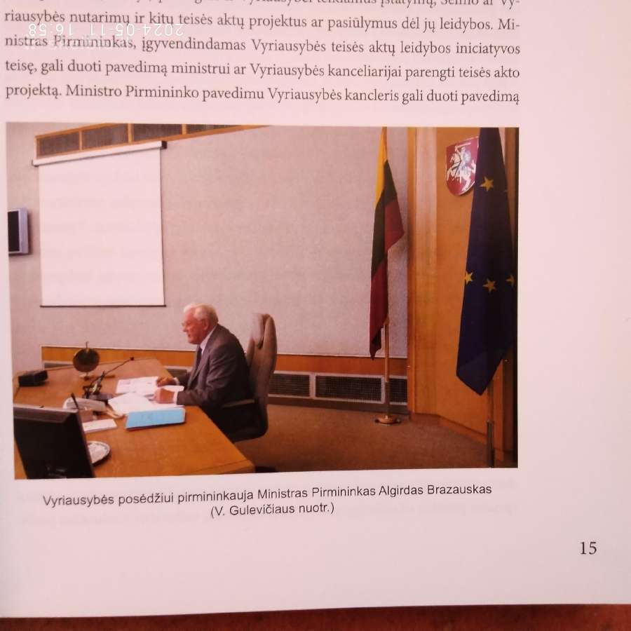 Premjero A. Brazausko autografas - nuotraukos Nr. 7