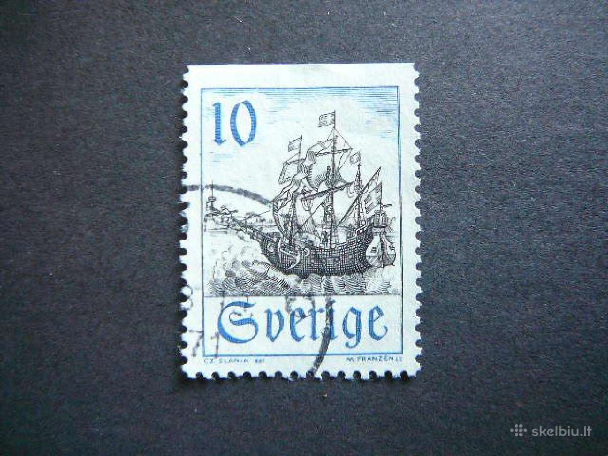 Laivai Burlaiviai Svedija 1967 antsp. svd591