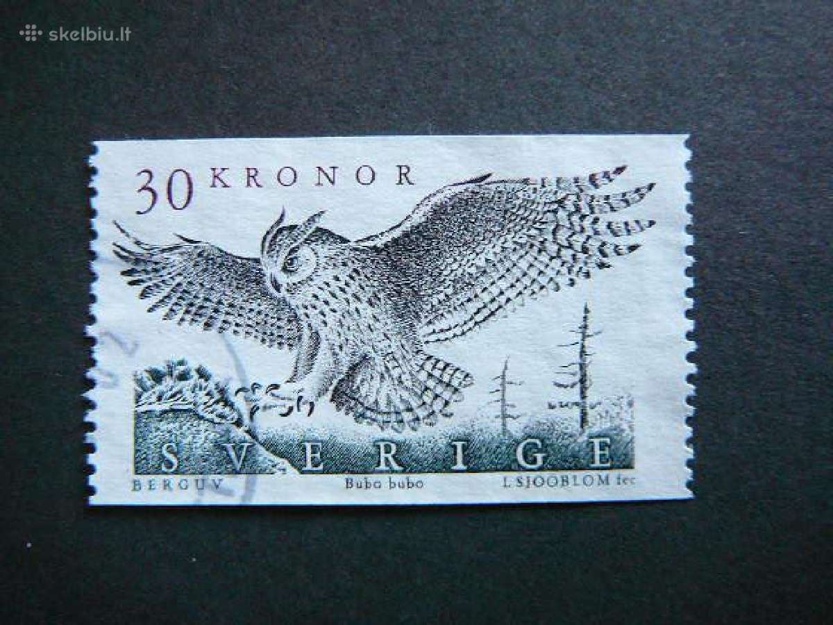 Pauksciai Peleda Svedija 1989 antsp. svd1565