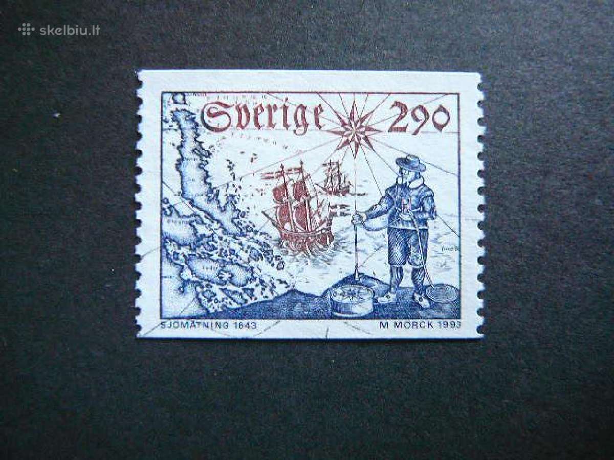 Laivai Burlaiviai Svedija 1993 antsp. svd1797