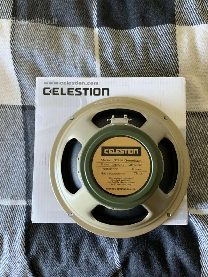 12" Greenback 8ohm 25w