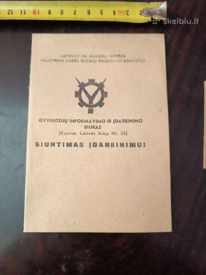 1976 Darbo biržos dokumentas