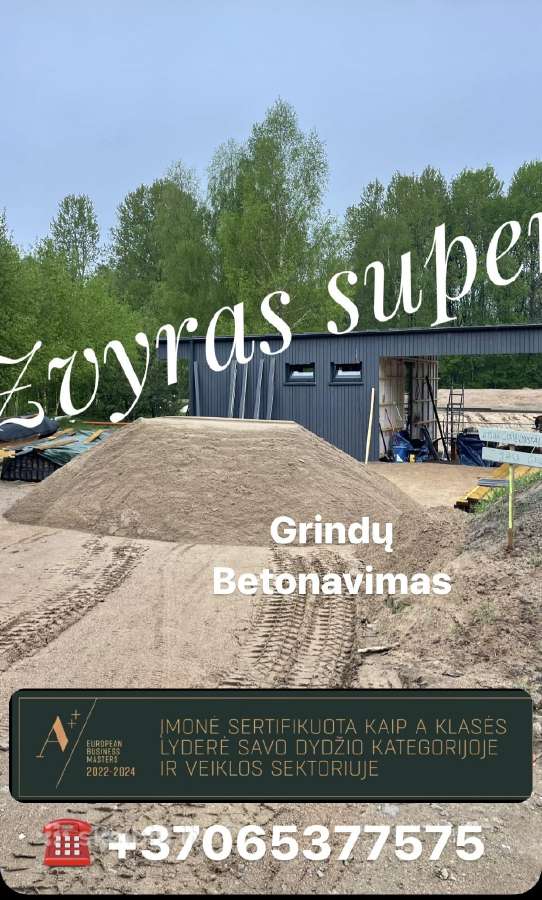 Žvyras pagrindam.skalda.smėlis pagrindu paruošimas - nuotraukos Nr. 10