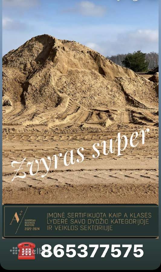 Žvyras pagrindam.skalda.smėlis pagrindu paruošimas - nuotraukos Nr. 7