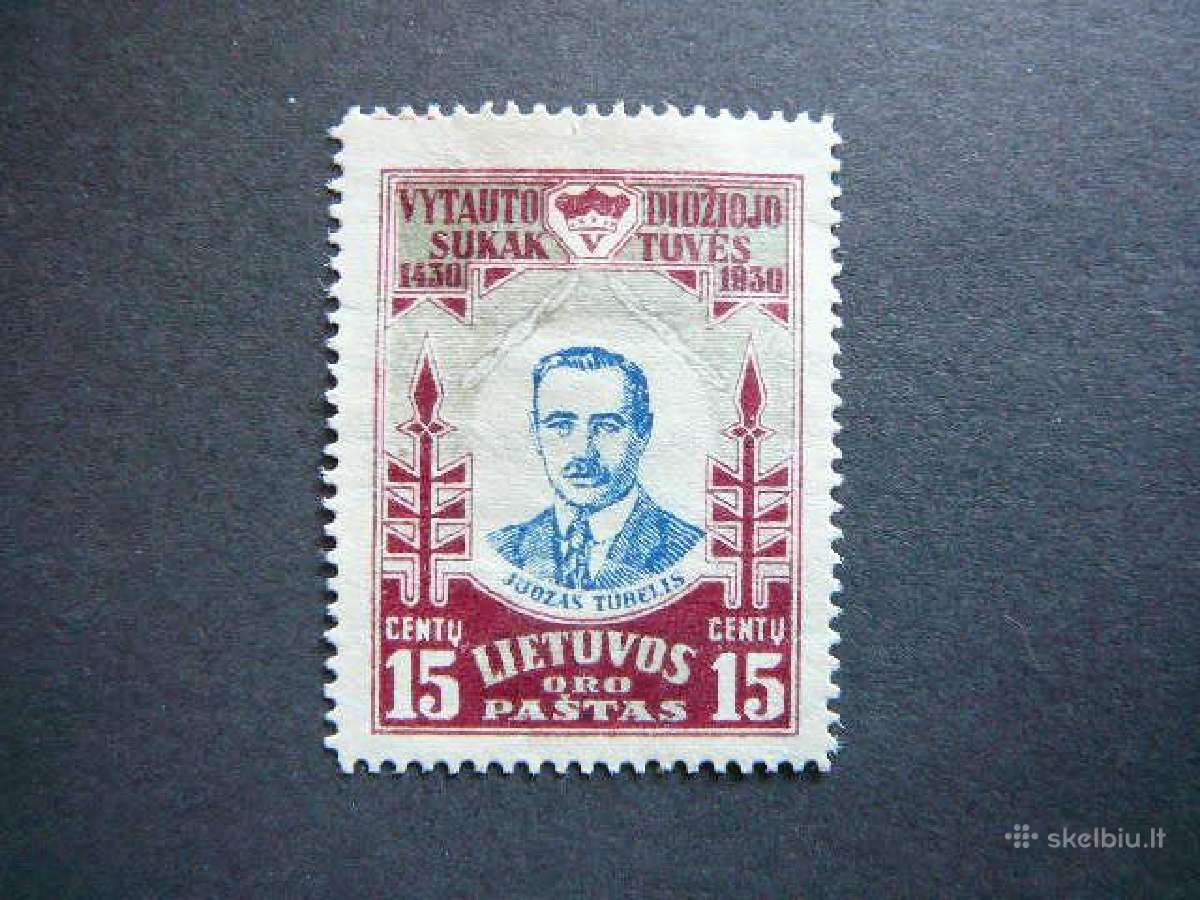 Lietuva 1930 J. Tubelis svarus lit309sk