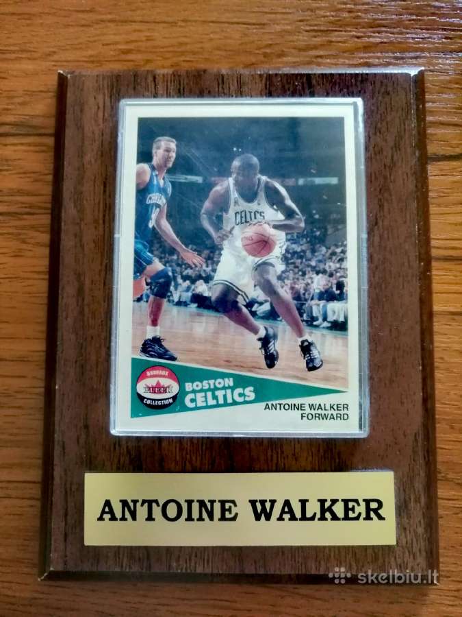 Nba legendos A. Walker įrėminta kolekcinė kortelė
