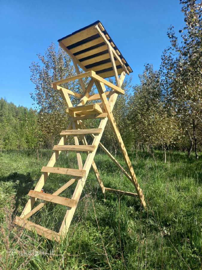 Medžioklės bokšteliai- kopėčios, šeryklos, lentelė - nuotraukos Nr. 12