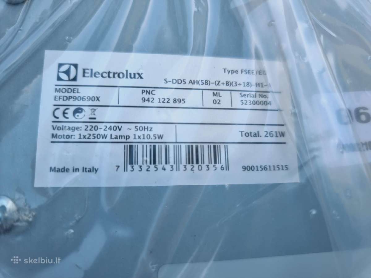 Naujas Electrolux Efdp90690x + garantija - nuotraukos Nr. 3