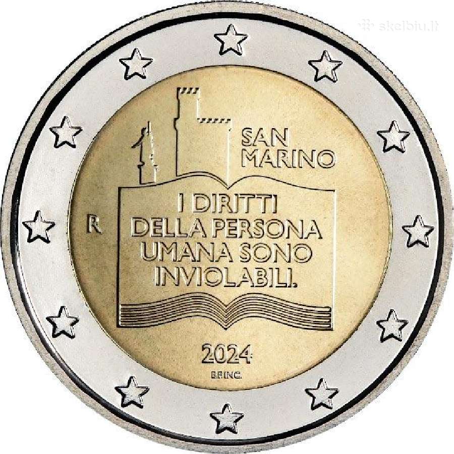 2 eurų San Marino Unc proginės monetos - nuotraukos Nr. 2