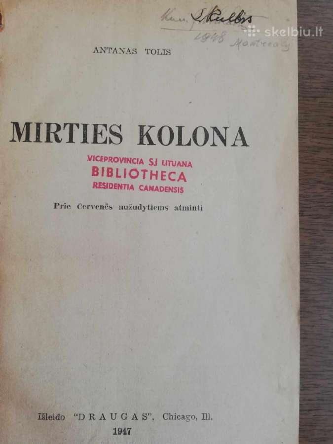 Mirties kolona 1947m - nuotraukos Nr. 2