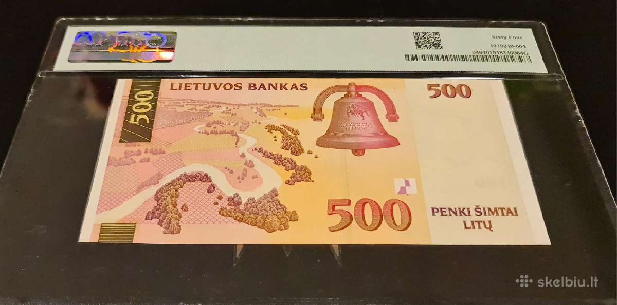 500 litų Unc, Pmg64 - nuotraukos Nr. 2