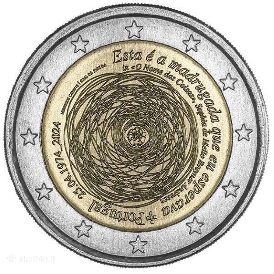 Portugalijos proginės euro monetos - nuotraukos Nr. 4
