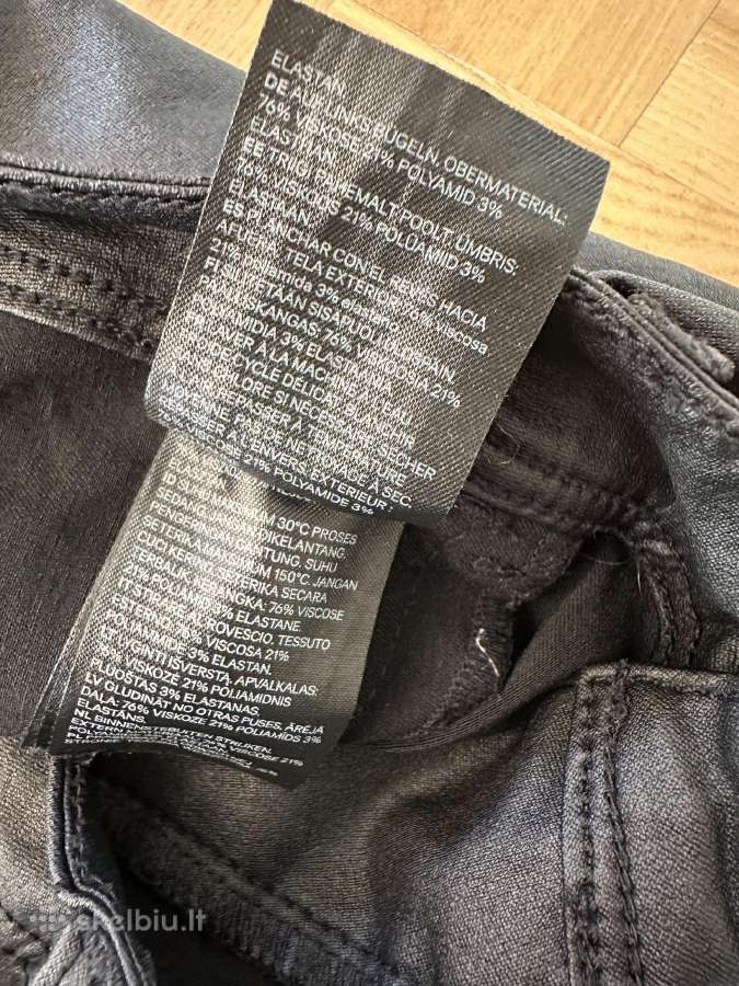 "Vaškinės" kelnės iš H&m - nuotraukos Nr. 6
