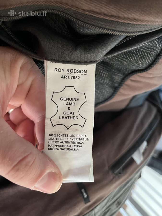 Roy Robson ėriuko ir ožkos odos striukė - nuotraukos Nr. 12