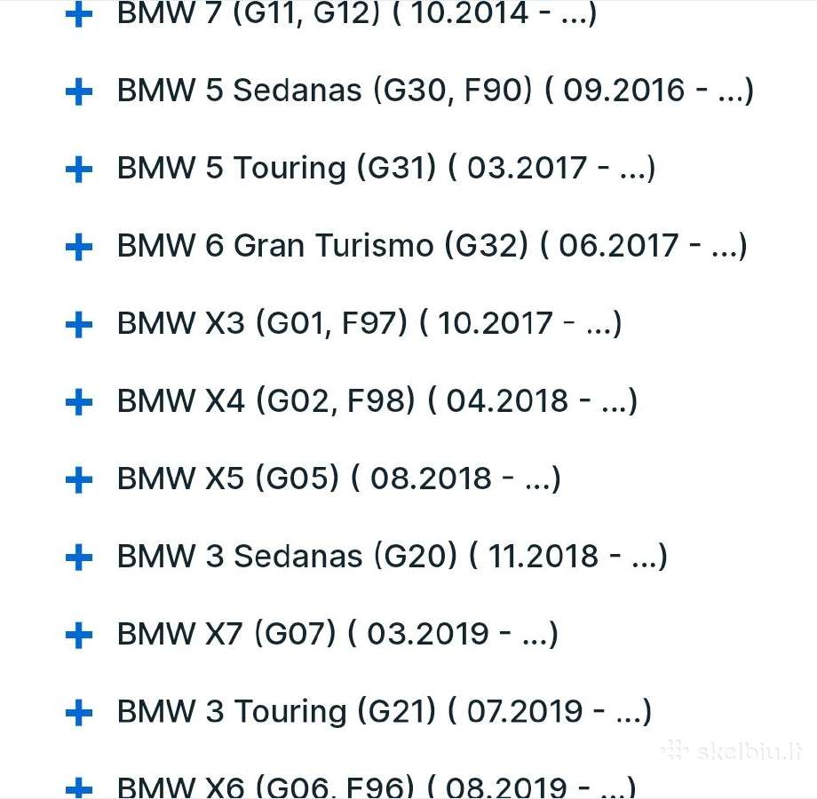 Purkstukai Bmw 530d G30 730d G11 G12 0445118023 - nuotraukos Nr. 5